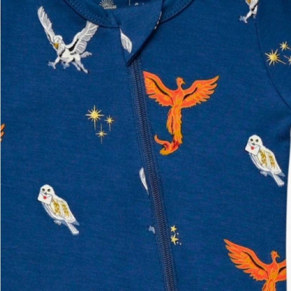 Kyte BABY x Harry Potter Limited Edition Flight Zip Footie (Baby) Size 0-3M NEW - Picture 10 of 11